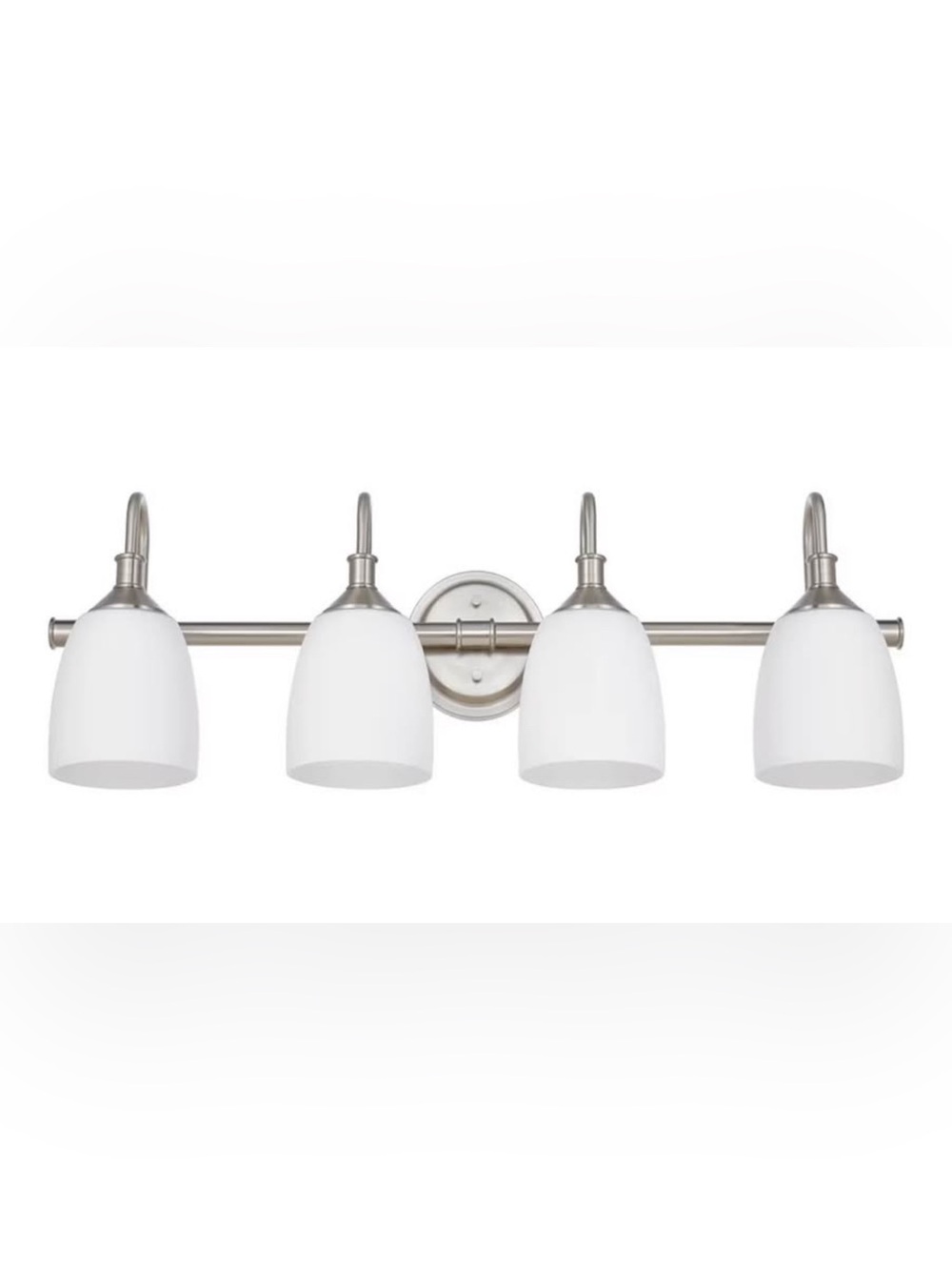 NEW 4-Light Bathroom Vanity Light Fixtures Over Mirror, Vintage, Brushed Nickel